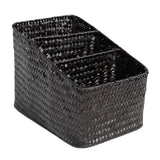Max 3 Grids Desktop Storage Box Holder Organizer Home Office Livingroom black