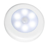 Max Auto Motion Sensor Infrared Toilet Night Light Cabinet Stair Lamp White shell positive white light