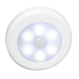 Max Auto Motion Sensor Infrared Toilet Night Light Cabinet Stair Lamp White shell positive white light