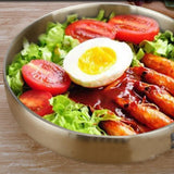 Max Stainless Steel Noodles Bowl Dinner Soup Fruit Bowl Kitchenware Gold 19cm