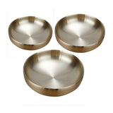 Max Stainless Steel Noodles Bowl Dinner Soup Fruit Bowl Kitchenware Gold 19cm