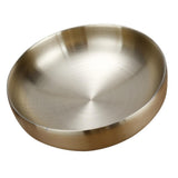 Max Stainless Steel Noodles Bowl Dinner Soup Fruit Bowl Kitchenware Gold 19cm