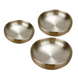 Max Stainless Steel Noodles Bowl Dinner Soup Fruit Bowl Kitchenware Gold 19cm