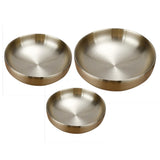 Max Stainless Steel Noodles Bowl Dinner Soup Fruit Bowl Kitchenware Gold 19cm