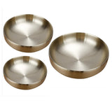 Max Stainless Steel Noodles Bowl Dinner Soup Fruit Bowl Kitchenware Gold 19cm