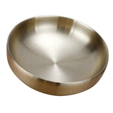 Max Stainless Steel Noodles Bowl Dinner Soup Fruit Bowl Kitchenware Gold 19cm