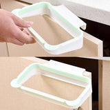 Max Trash Bag Holder Hanging Kitchen Cupboard Door Stand Garbage Rack Green