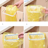 Max Trash Bag Holder Hanging Kitchen Cupboard Door Stand Garbage Rack Green
