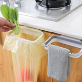 Max Trash Bag Holder Hanging Kitchen Cupboard Door Stand Garbage Rack Orange
