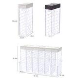 Max Multi-function Spice Jars Rack Condiment Pot Container Organizer White Lid