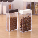 Max Multi-function Spice Jars Rack Condiment Pot Container Organizer White Lid