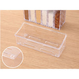 Max Multi-function Spice Jars Rack Condiment Pot Container Organizer White Lid