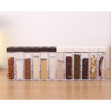Max Multi-function Spice Jars Rack Condiment Pot Container Organizer White Lid