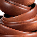 Max Wooden Fruit Salad Serving Mixing Bowl Food Container Storage Organizer M