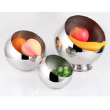 Max Stainless Steel Serving Bowl Fruit Salad Snacks Sugar Plate Ice Bucket B