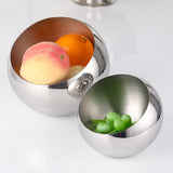 Max Stainless Steel Serving Bowl Fruit Salad Snacks Sugar Plate Ice Bucket C