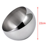 Max Stainless Steel Serving Bowl Fruit Salad Snacks Sugar Plate Ice Bucket C