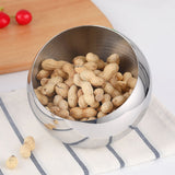 Max Stainless Steel Serving Bowl Fruit Salad Snacks Sugar Plate Ice Bucket C