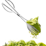 Max Stainless Steel Cooking Tong Fruit Salad Barbecue BBQ Grill Clip Tongs B
