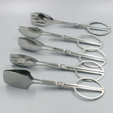 Max Stainless Steel Cooking Tong Fruit Salad Barbecue BBQ Grill Clip Tongs B