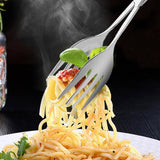 Max Stainless Steel Cooking Tong Fruit Salad Barbecue BBQ Grill Clip Tongs B