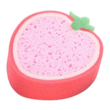 Max Cartoon Fruit Children Bath Cleaning Sponge Dishwashing Sponge Strawberry