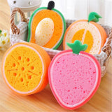 Max Cartoon Fruit Children Bath Cleaning Sponge Dishwashing Sponge Strawberry