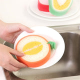 Max Cartoon Fruit Children Bath Cleaning Sponge Dishwashing Sponge Melon