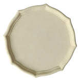 Max Colorful Wood Dried Fruit Plate Snacks Dessert Serving Tray Beige
