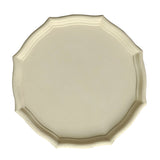 Max Colorful Wood Dried Fruit Plate Snacks Dessert Serving Tray Beige