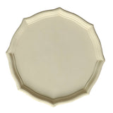 Max Colorful Wood Dried Fruit Plate Snacks Dessert Serving Tray Beige