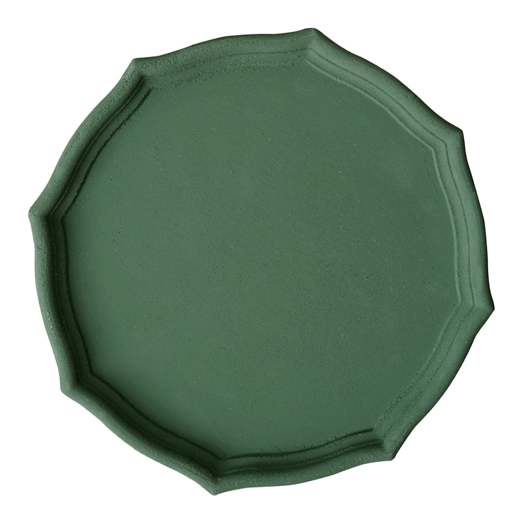 Max Colorful Wood Dried Fruit Plate Snacks Dessert Serving Tray Dark Green