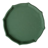 Max Colorful Wood Dried Fruit Plate Snacks Dessert Serving Tray Dark Green