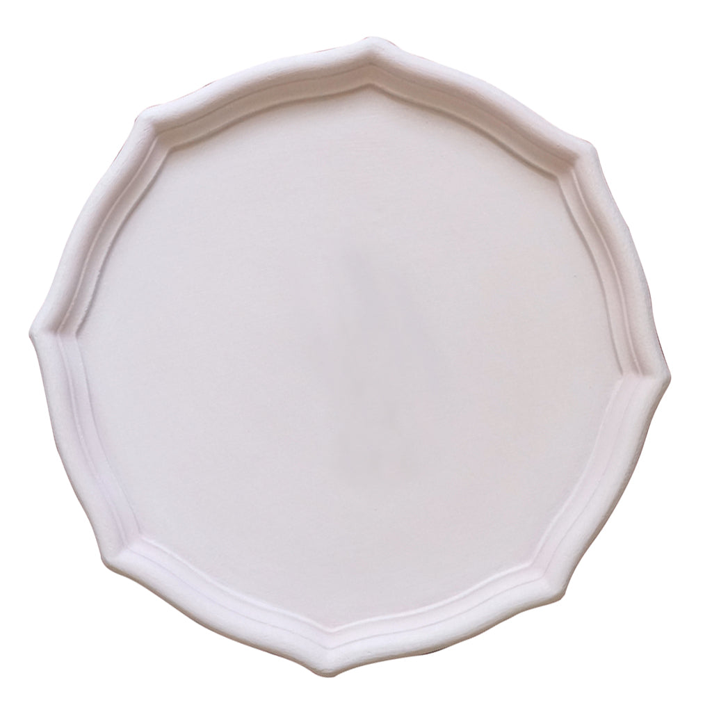 Max Colorful Wood Dried Fruit Plate Snacks Dessert Serving Tray Light PInk