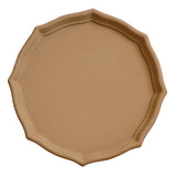 Max Colorful Wood Dried Fruit Plate Snacks Dessert Serving Tray Brown
