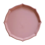 Max Colorful Wood Dried Fruit Plate Snacks Dessert Serving Tray Pink