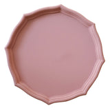 Max Colorful Wood Dried Fruit Plate Snacks Dessert Serving Tray Pink
