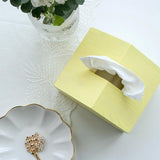 Max Wooden Tissue Box Cover Home Car Office Paper Napkin Holder Box Yellow