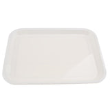 Max Melamine Hotel Serving Tray Dishes Cup Glass Cake Rectangular Tray White S