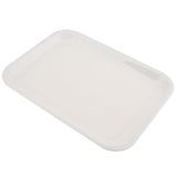 Max Melamine Hotel Serving Tray Dishes Cup Glass Cake Rectangular Tray White S