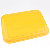 Max Melamine Hotel Serving Tray Dishes Cup Glass Cake Rectangular Tray Yellow L