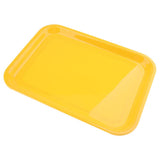 Max Melamine Hotel Serving Tray Dishes Cup Glass Cake Rectangular Tray Yellow L