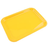 Max Melamine Hotel Serving Tray Dishes Cup Glass Cake Rectangular Tray Yellow L