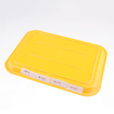 Max Melamine Hotel Serving Tray Dishes Cup Glass Cake Rectangular Tray Yellow XL