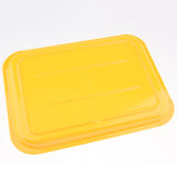 Max Melamine Hotel Serving Tray Dishes Cup Glass Cake Rectangular Tray Yellow XL