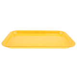 Max Melamine Hotel Serving Tray Dishes Cup Glass Cake Rectangular Tray Yellow XL