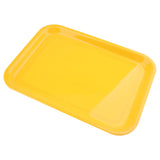Max Melamine Hotel Serving Tray Dishes Cup Glass Cake Rectangular Tray Yellow XL