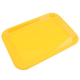 Max Melamine Hotel Serving Tray Dishes Cup Glass Cake Rectangular Tray Yellow XL