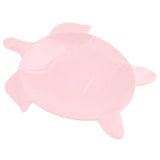 Max Melamine Children Tableware Turtle Cake Snack Tray Plate Dish Rose Pink