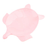 Max Melamine Children Tableware Turtle Cake Snack Tray Plate Dish Rose Pink
